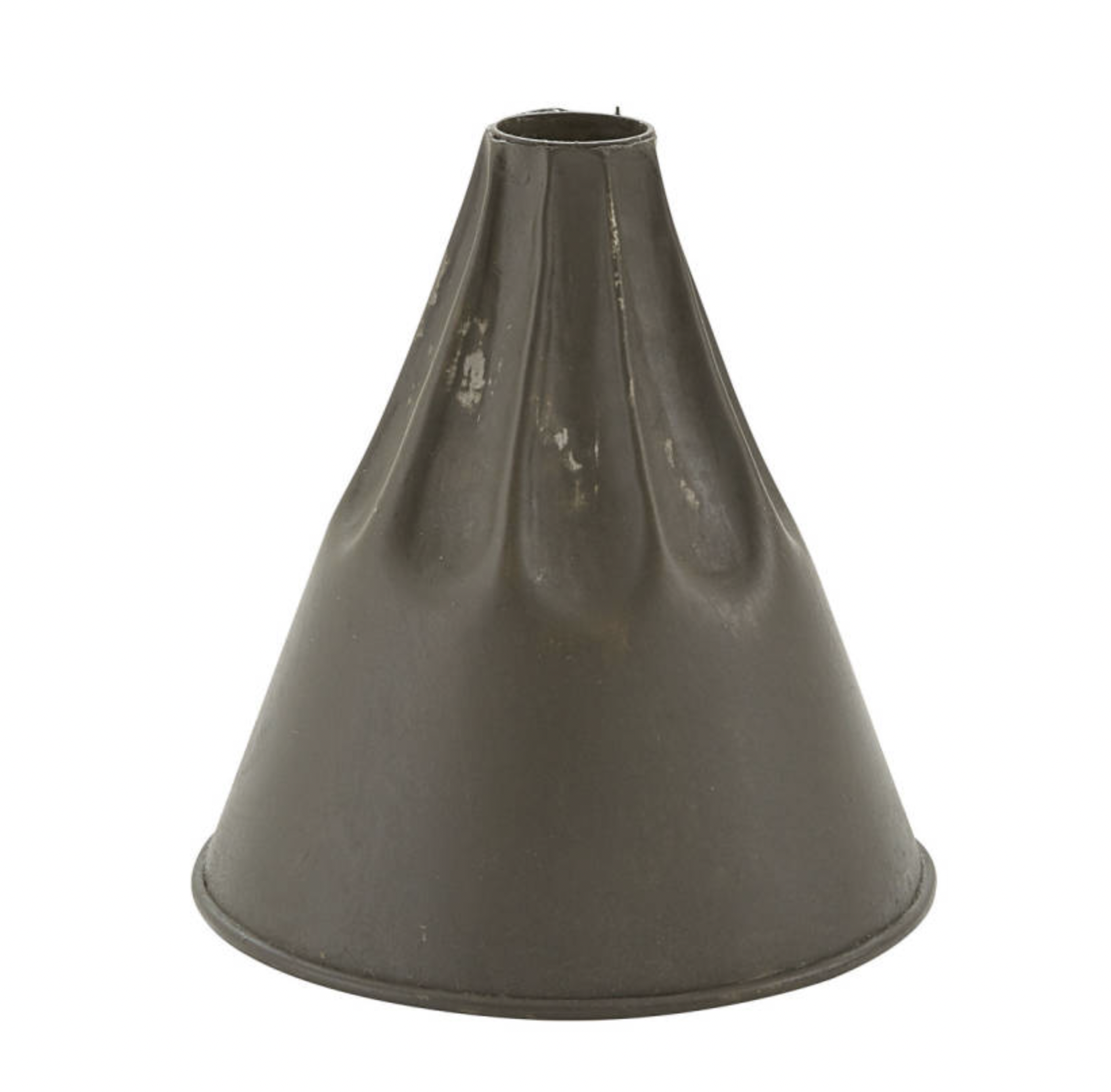 Crimped Funnel Candle Holder