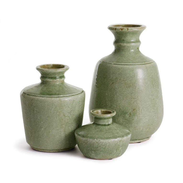 Reliquary Bottles - Green - Set of 3