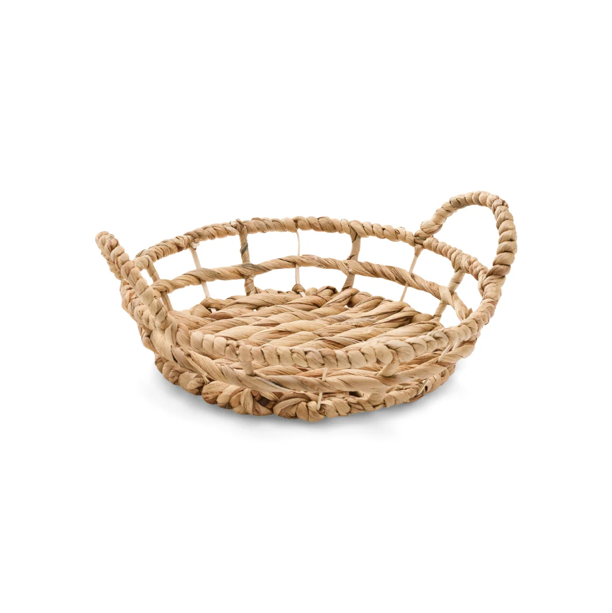 Round Water Hyacinth Tray