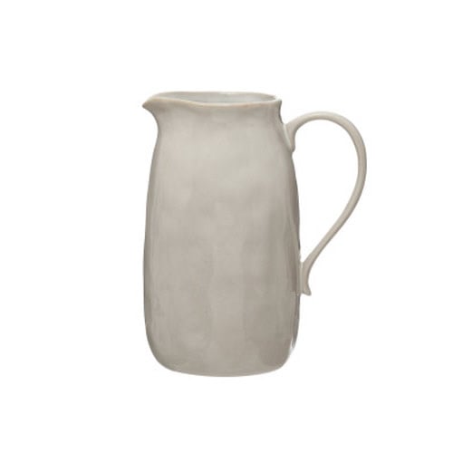 STONEWARE PITCHER, REACTIVE GLAZE