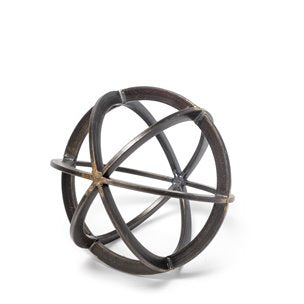 Galenna Black Metal Circular Decorative Orb
