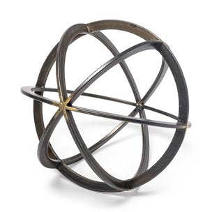 Galenna Black Metal Circular Decorative Orb