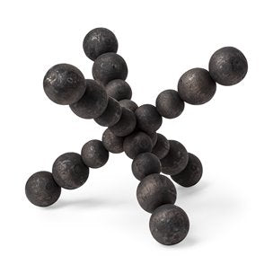 Carollan Black Geometric Wood Ball Jack