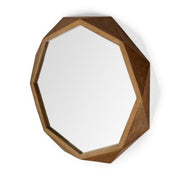 Aramis Octagon Wood Frame Wall Mirror