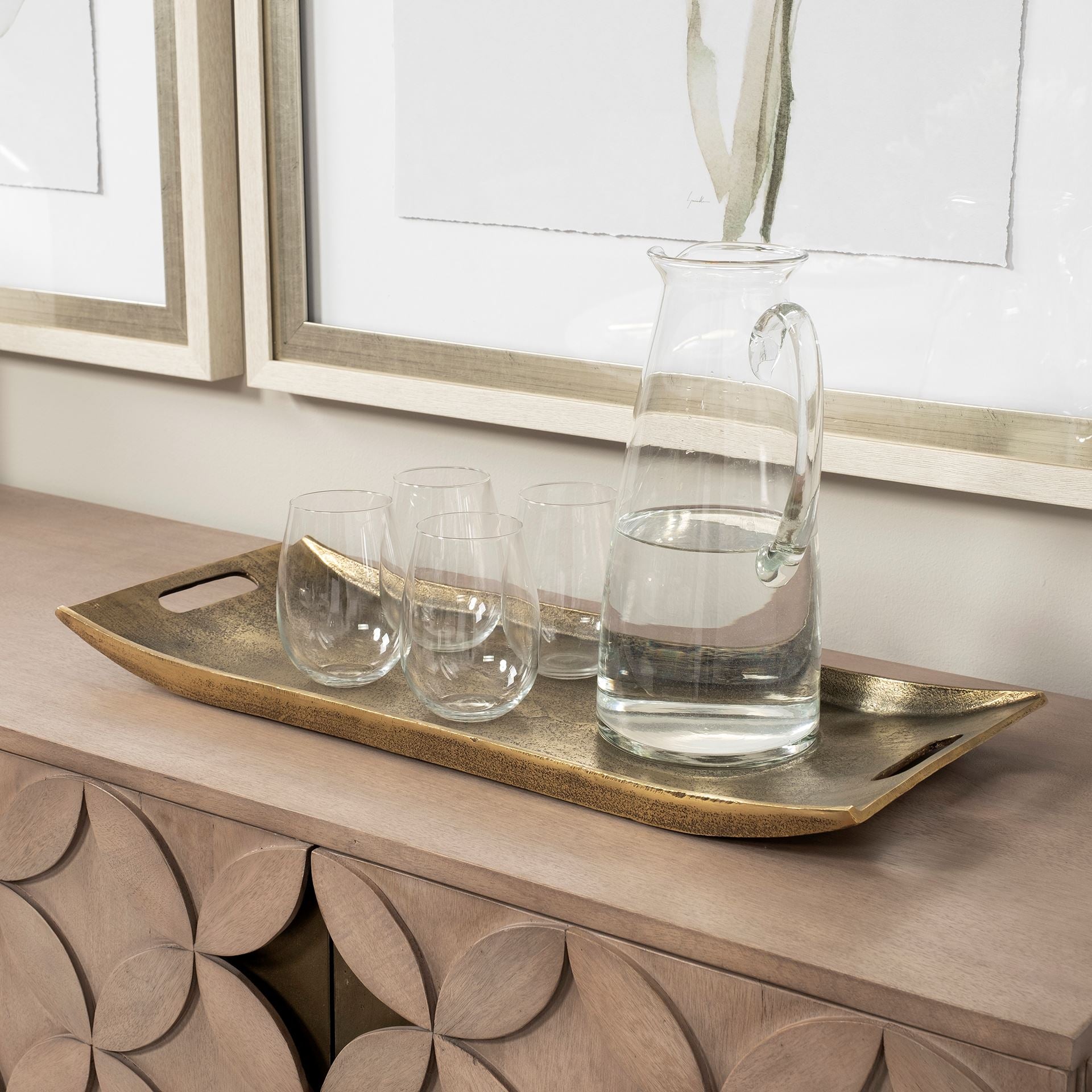 Drey Gold Rectangular Tray
