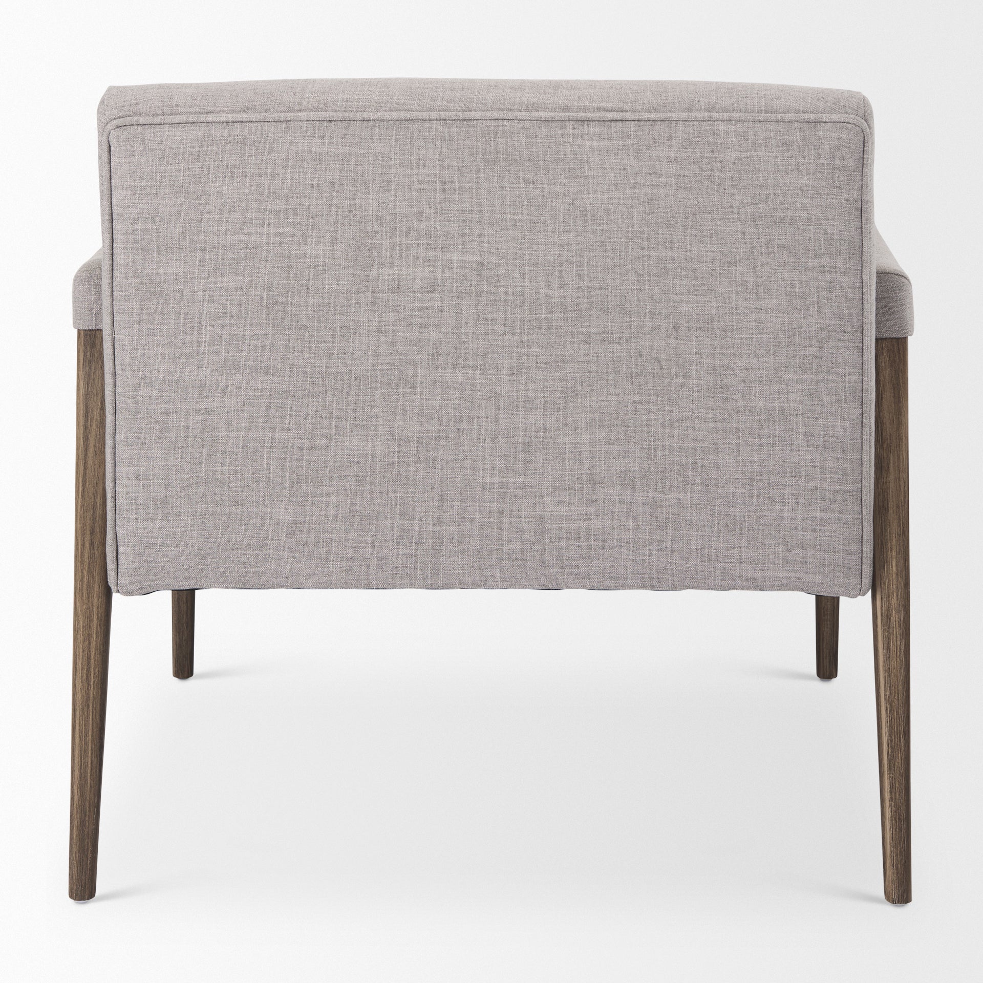 Palisades Gray Fabric w/ Brown Wood Frame Accent Chair