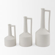 Burton White Ceramic Jug Vase