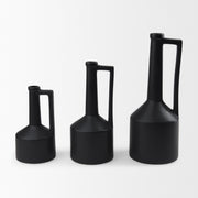 Burton Matte Black Ceramic Jug Vase