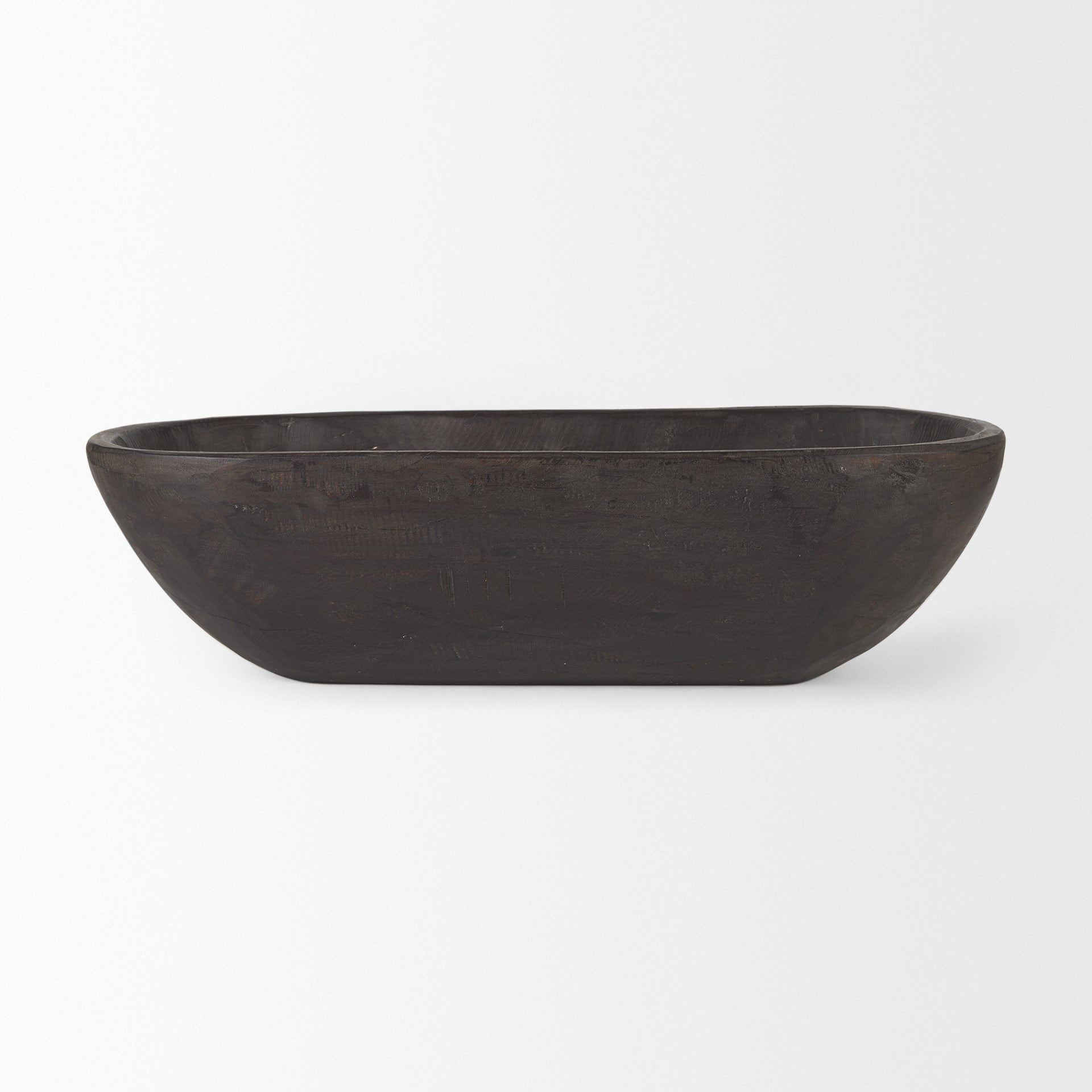 Athena Reclaimed Wood Bowl - Black-Brown
