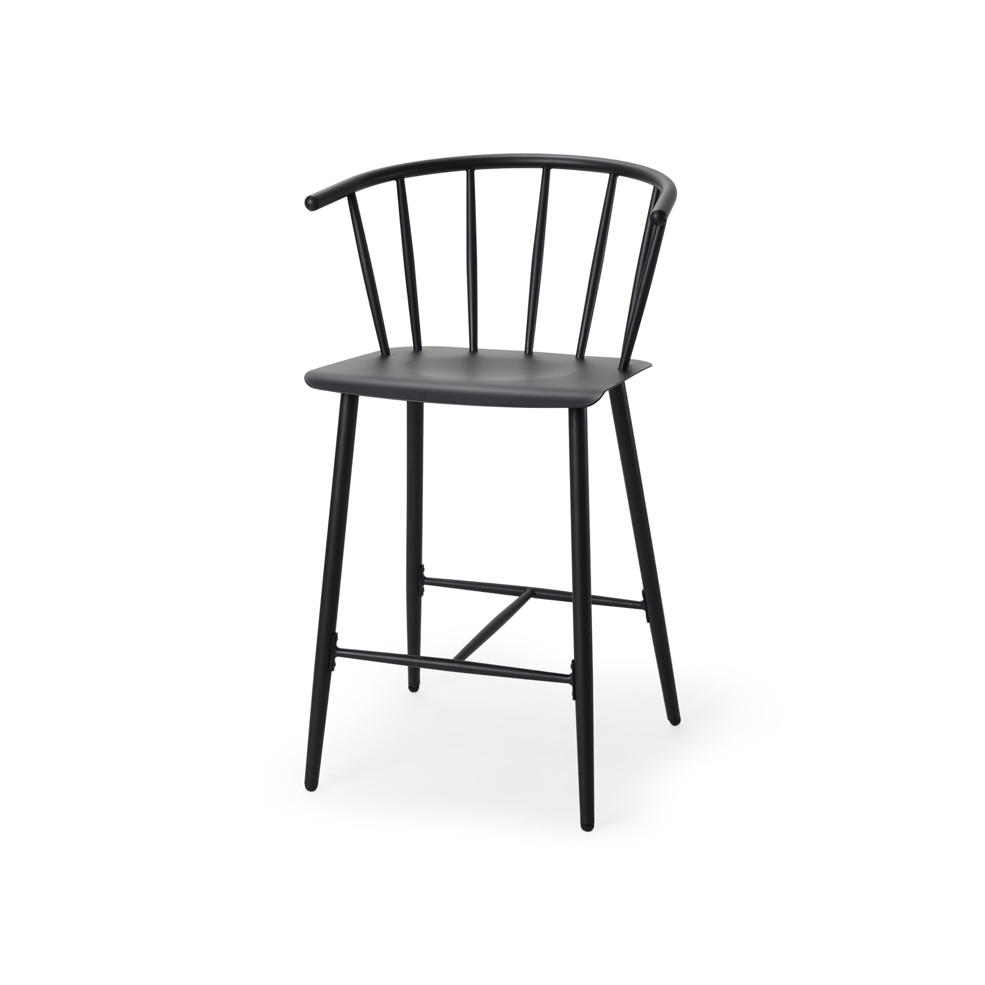 Colin Black Metal Bar Stool