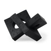 Linx Matte Black Resin Sculpture Decorative Object