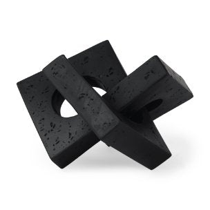 Linx Matte Black Resin Sculpture Decorative Object