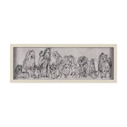 Three Buddies by Mercana Studio a Hand Embellished Textured Framed Art Print Matted under Glass