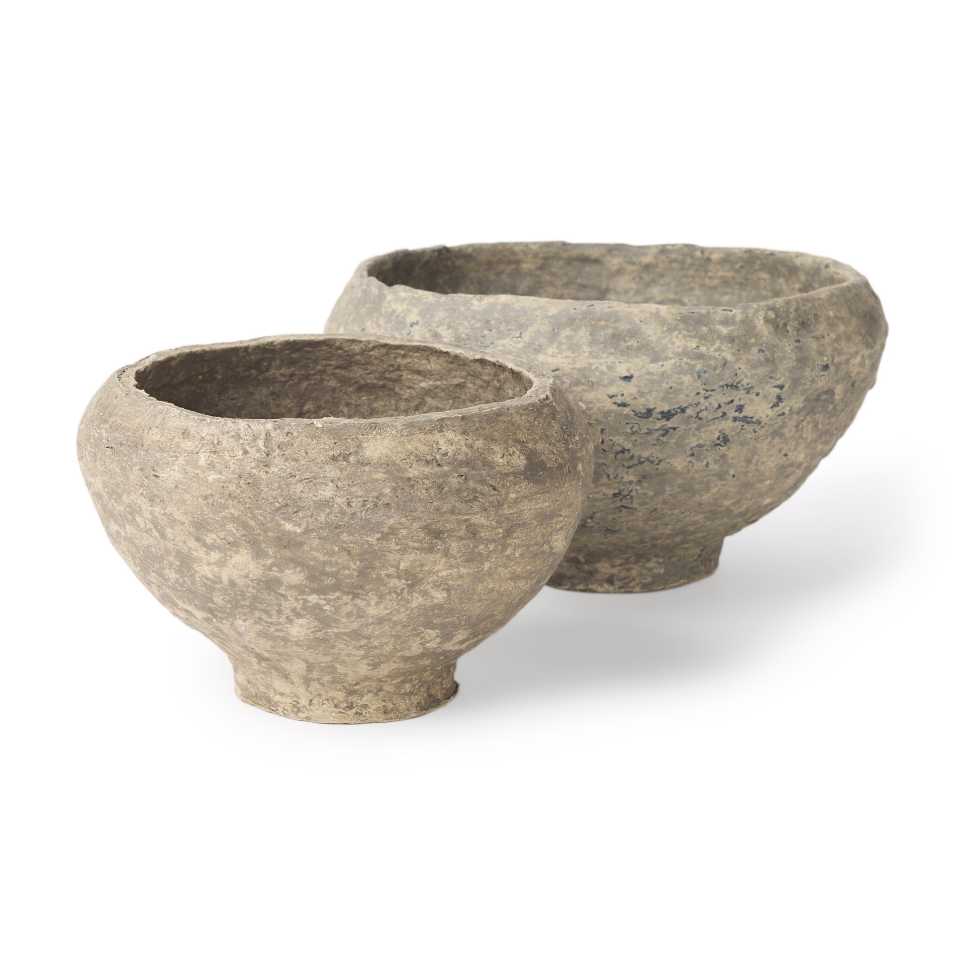 Sonu Set of 2 Paper Mache Half-Pot Bowls