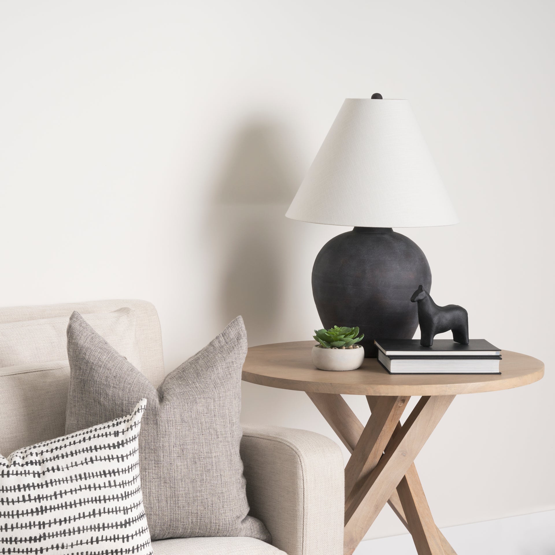 Sphynx Black Cast Aluminum Horse Shaped Object