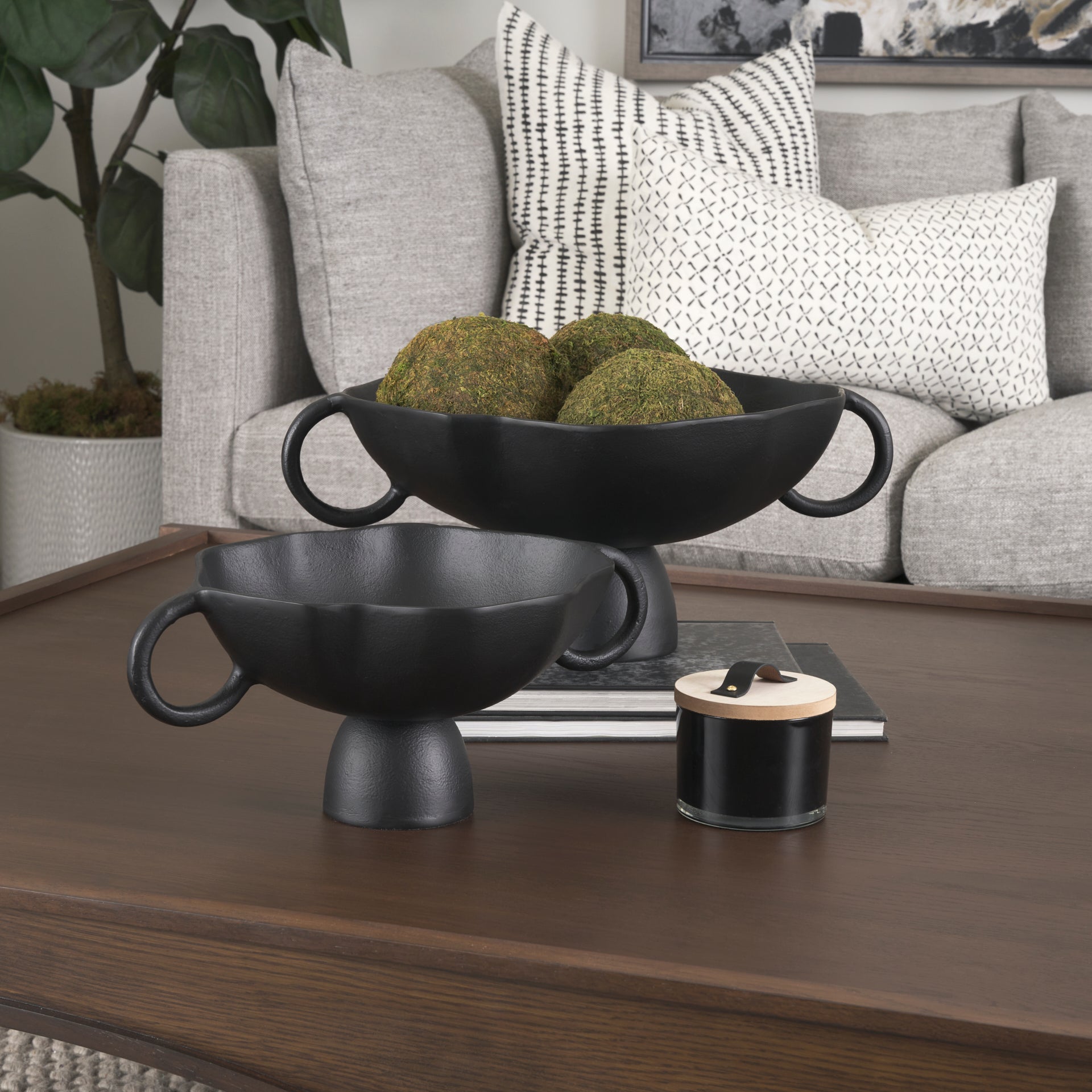 Radka Small Matte Metal Decorative Bowl