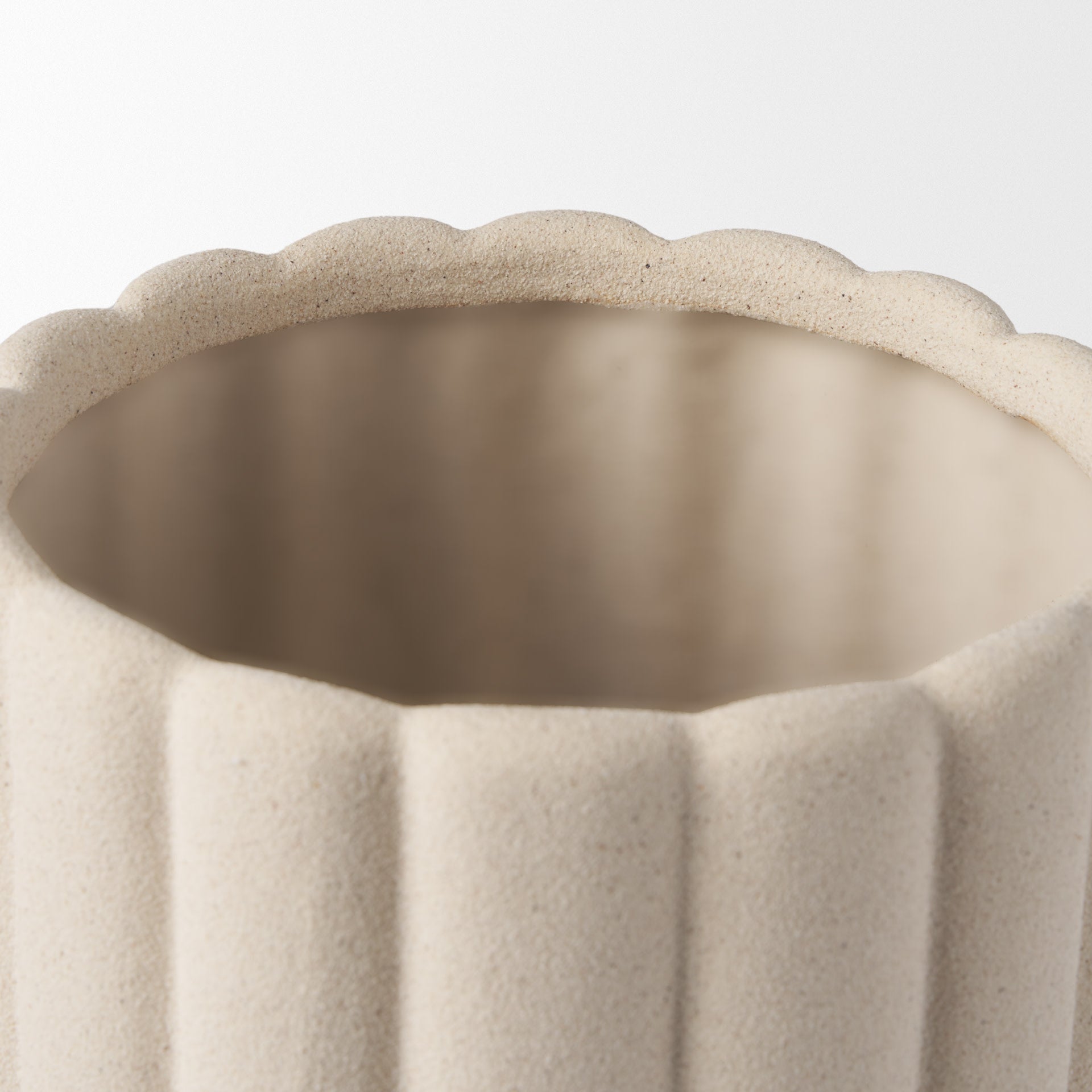Mira Tall Fluted Ceramic Vase