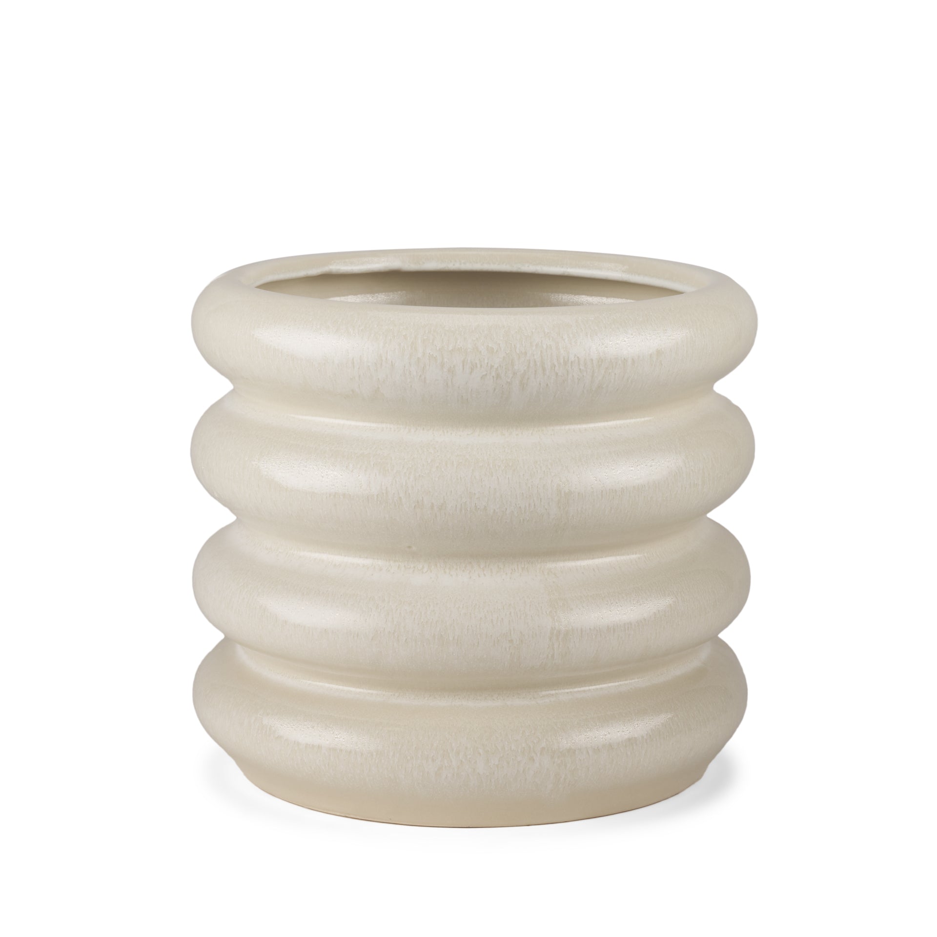 Twyla Cream Glazed Floor Vase