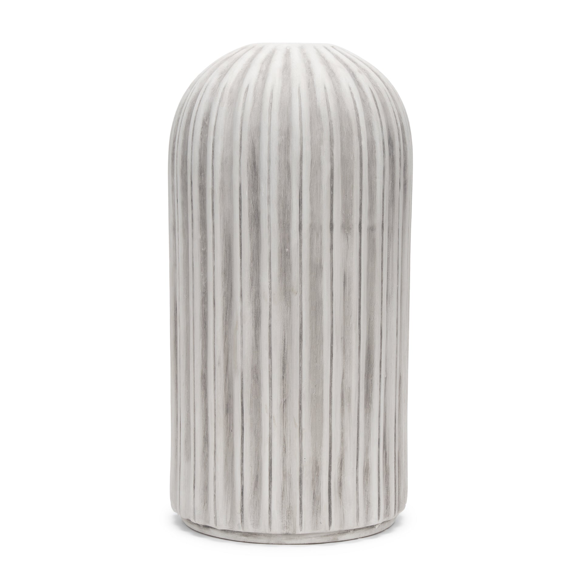 Ummi Off White w/ Gray Antiquing Ceramic Vase