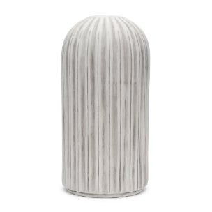 Ummi Off White w/ Gray Antiquing Ceramic Vase