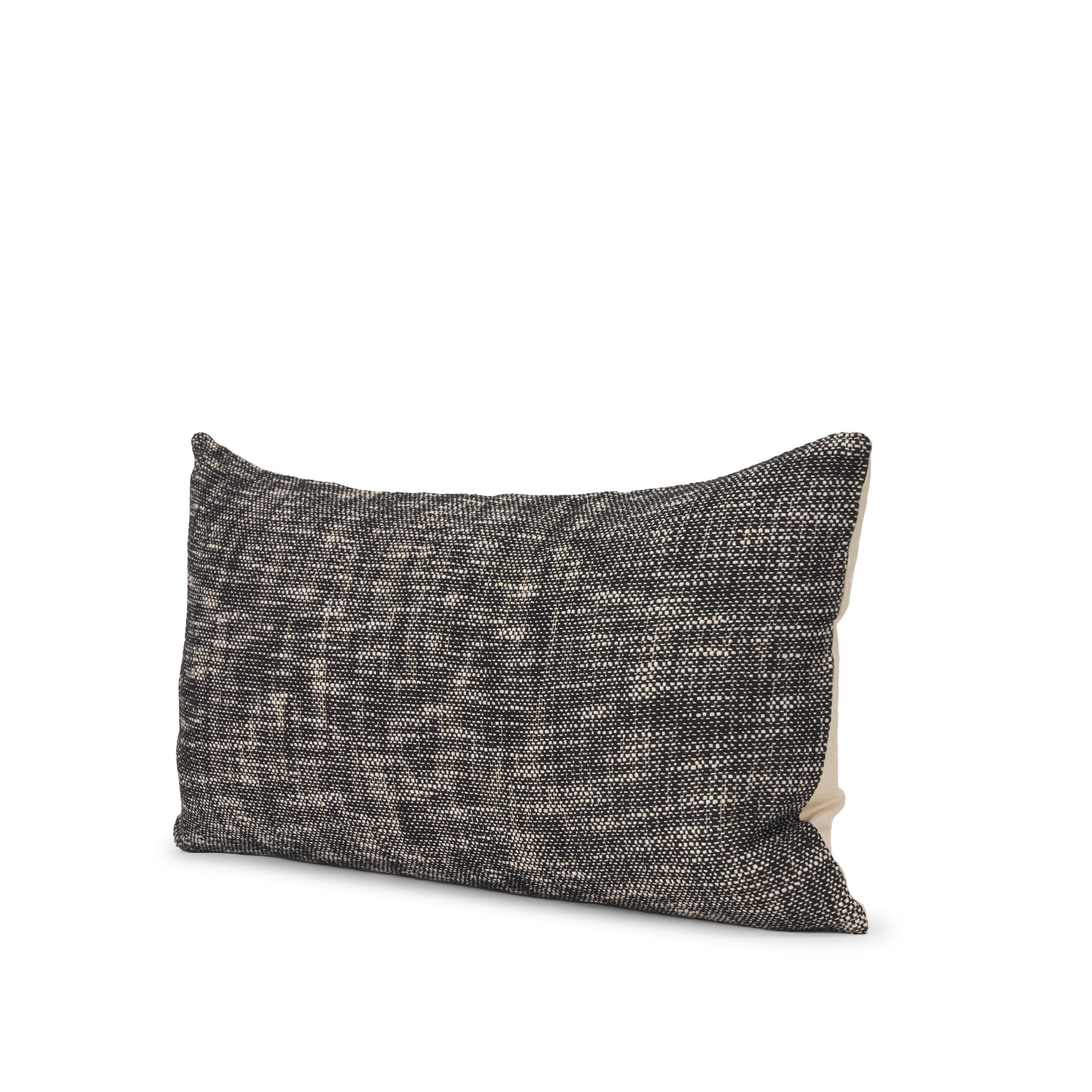 Jalia Cream and Black Cotton Decorative Pillow Cover