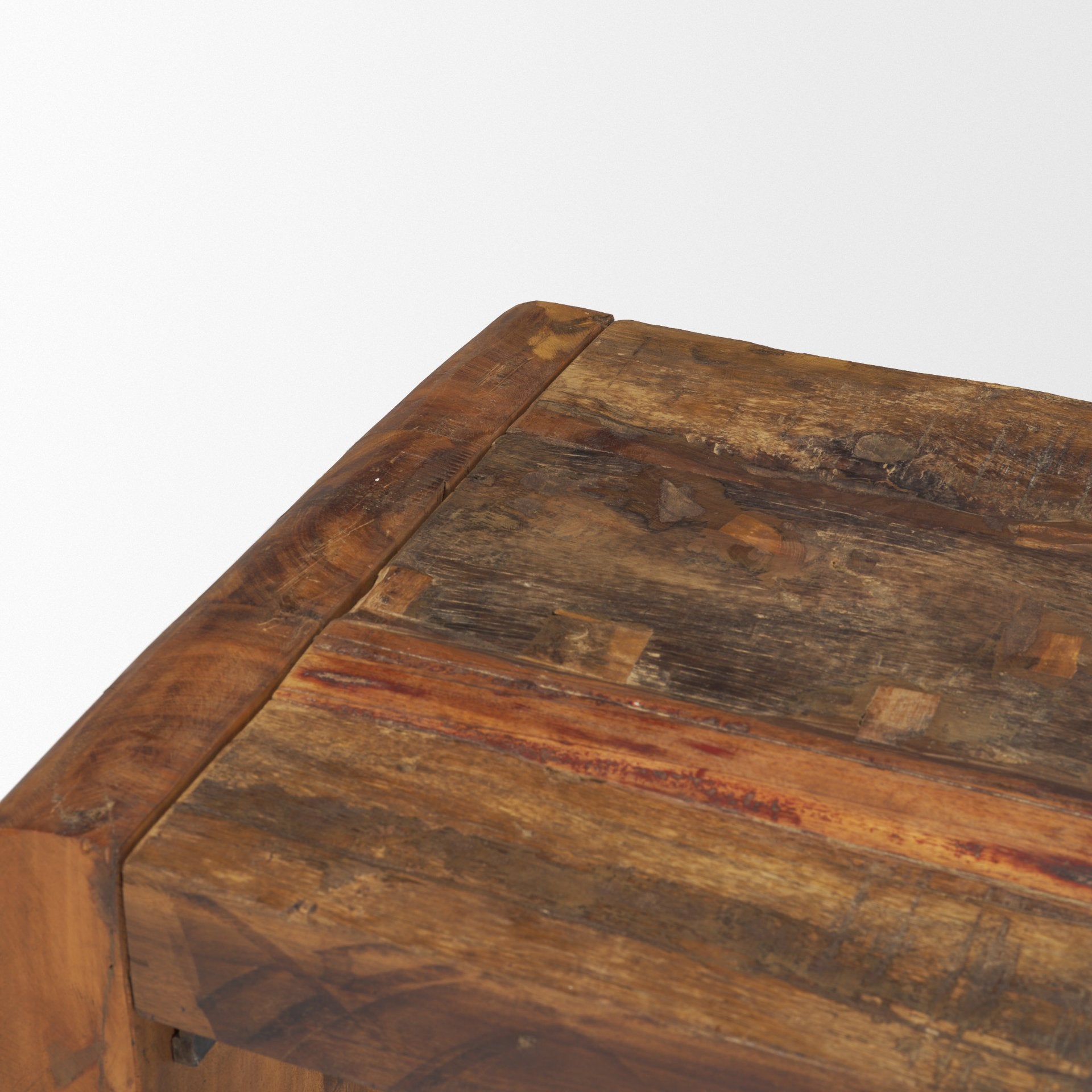 Estelle Rustic Brown Reclaimed Wood Bench