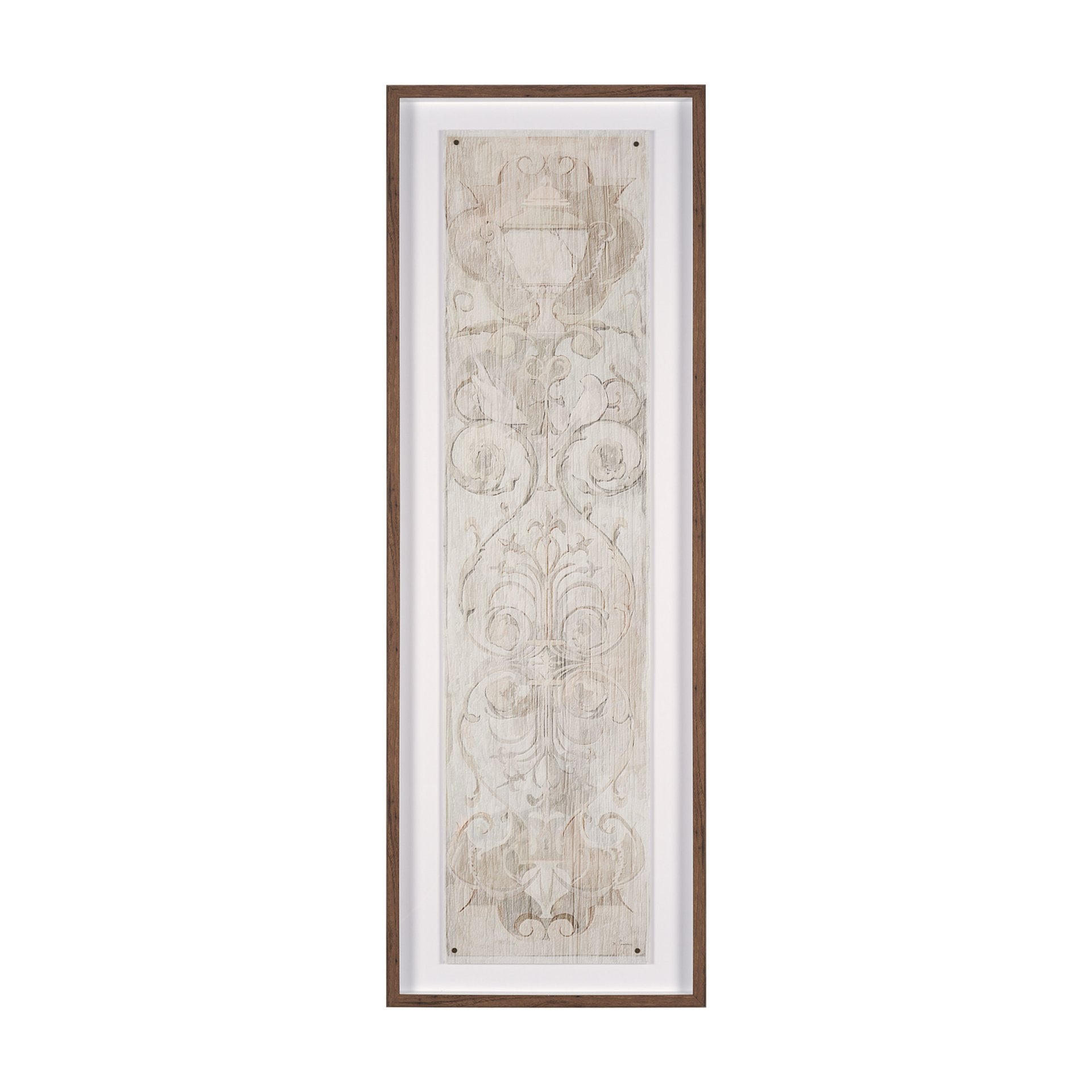 Panel Etching by Mercana Studio a Hand Embellished Framed Art Print under Glass