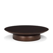 Sadira Mid-Dark Brown Solid Wood Round Riser