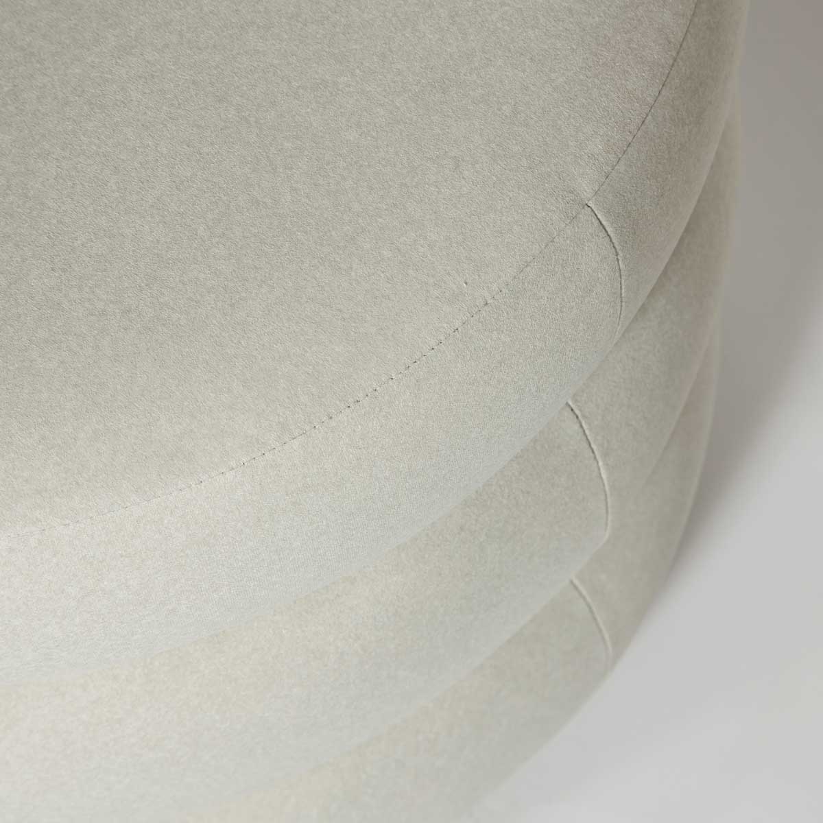 Fiel Ottoman - Velvet Ecru