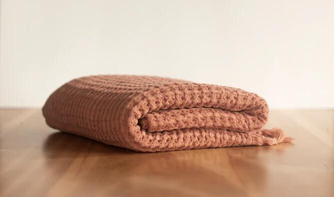 Grande Waffle Blanket - Cinnamon