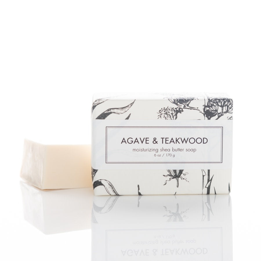 Shea Butter Soap Bar - Agave & Teakwood