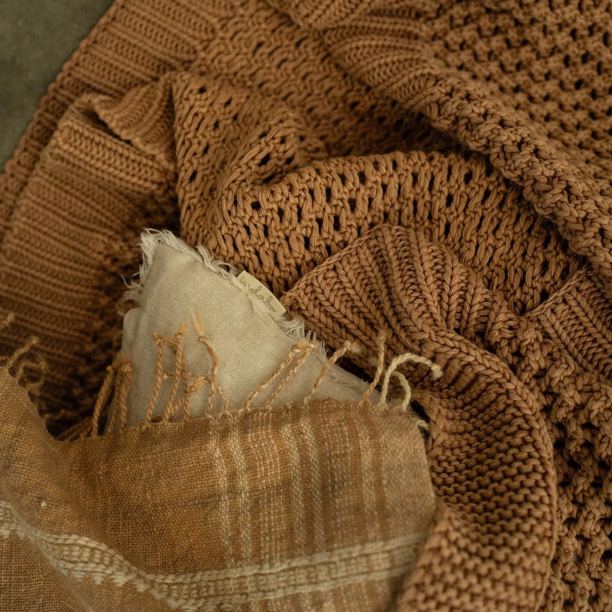 Chunky Knit Throw - Autumn