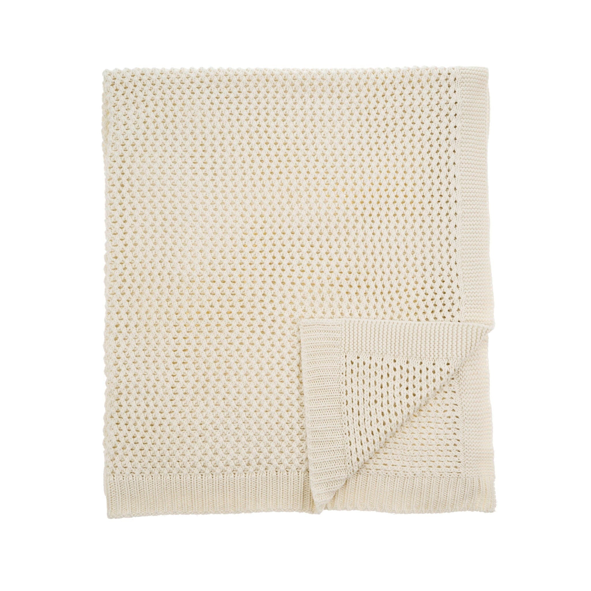 Chunky Knit Throw - Ivory