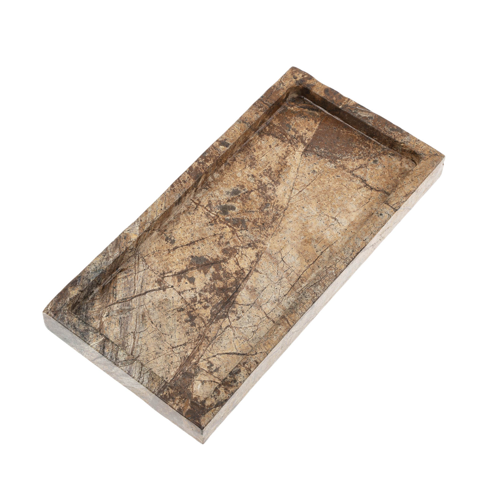 Rectangular Rainforest Marble Tray - Small