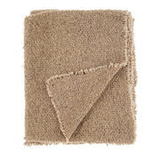 Sable Fringe Bed Blanket - Beige