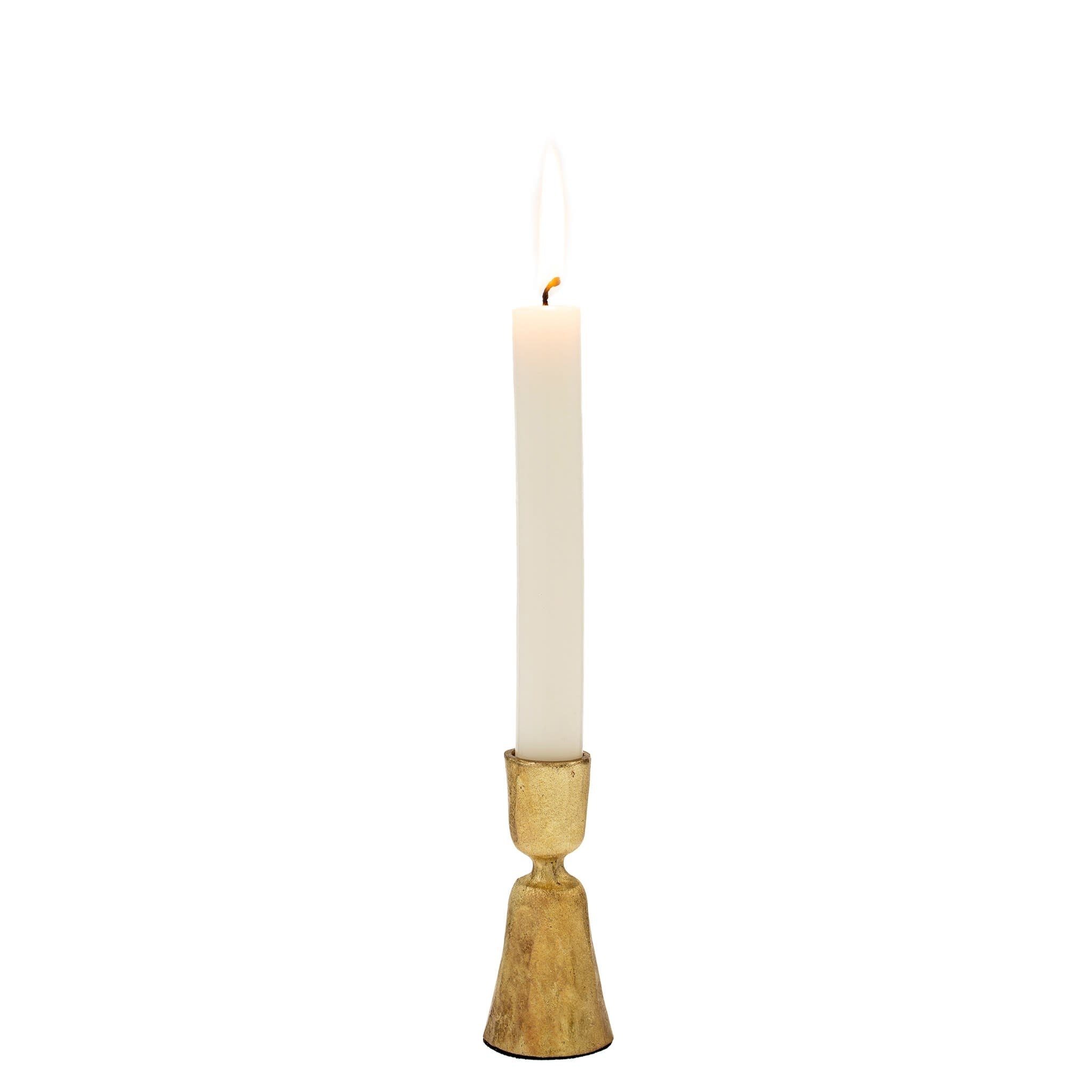 Zora Forged Candlestick - Small - Gold