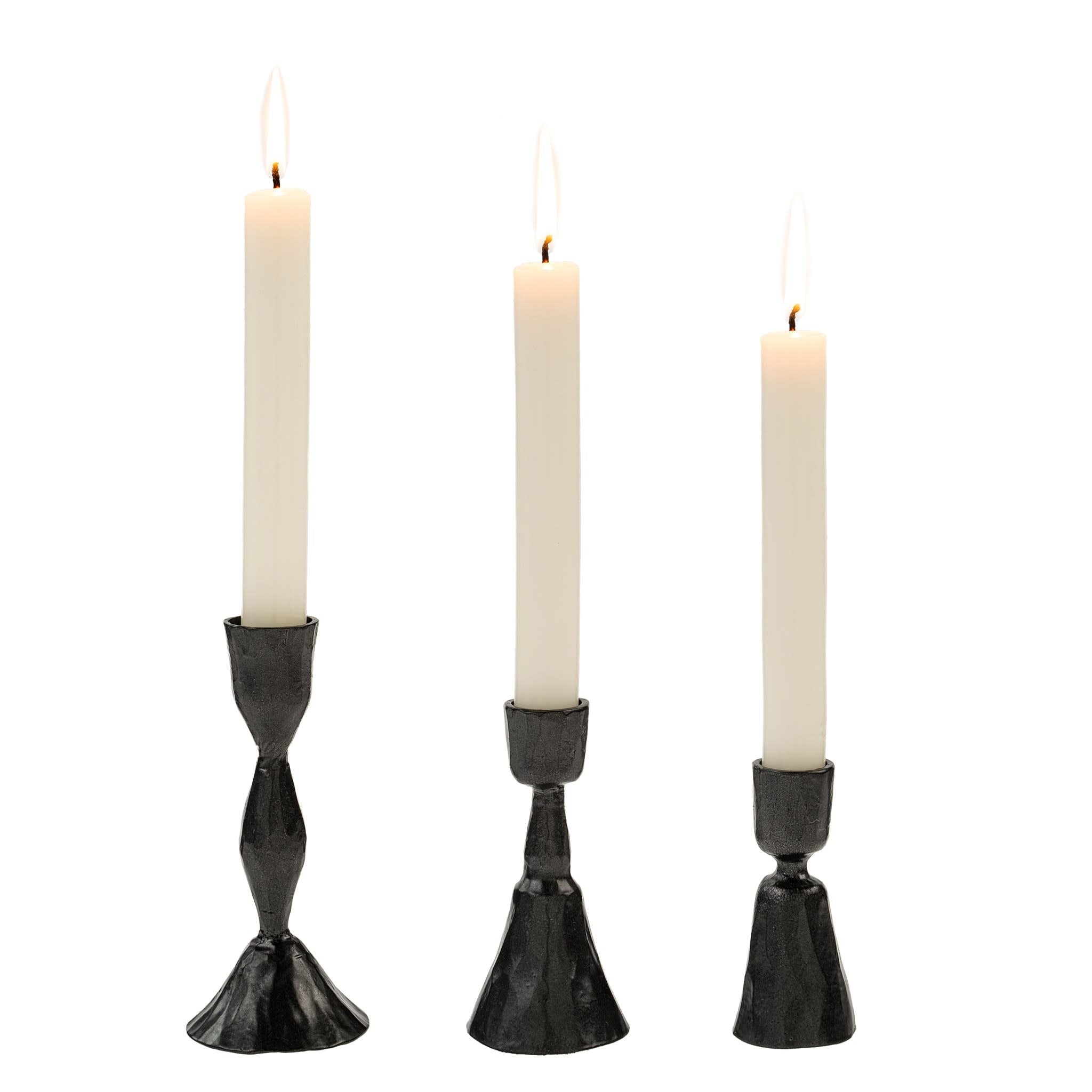 Zora Forged Candlestick - Small - Gunmetal