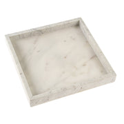 Square White Marble Tray