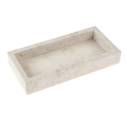 Rectangular White Marble Tray - Small
