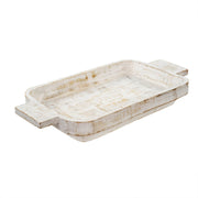 Whitewashed Dough Bowl - Large