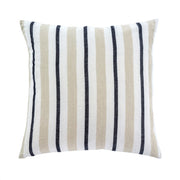 West Beach Striped Pillow - White/Cream/Navy