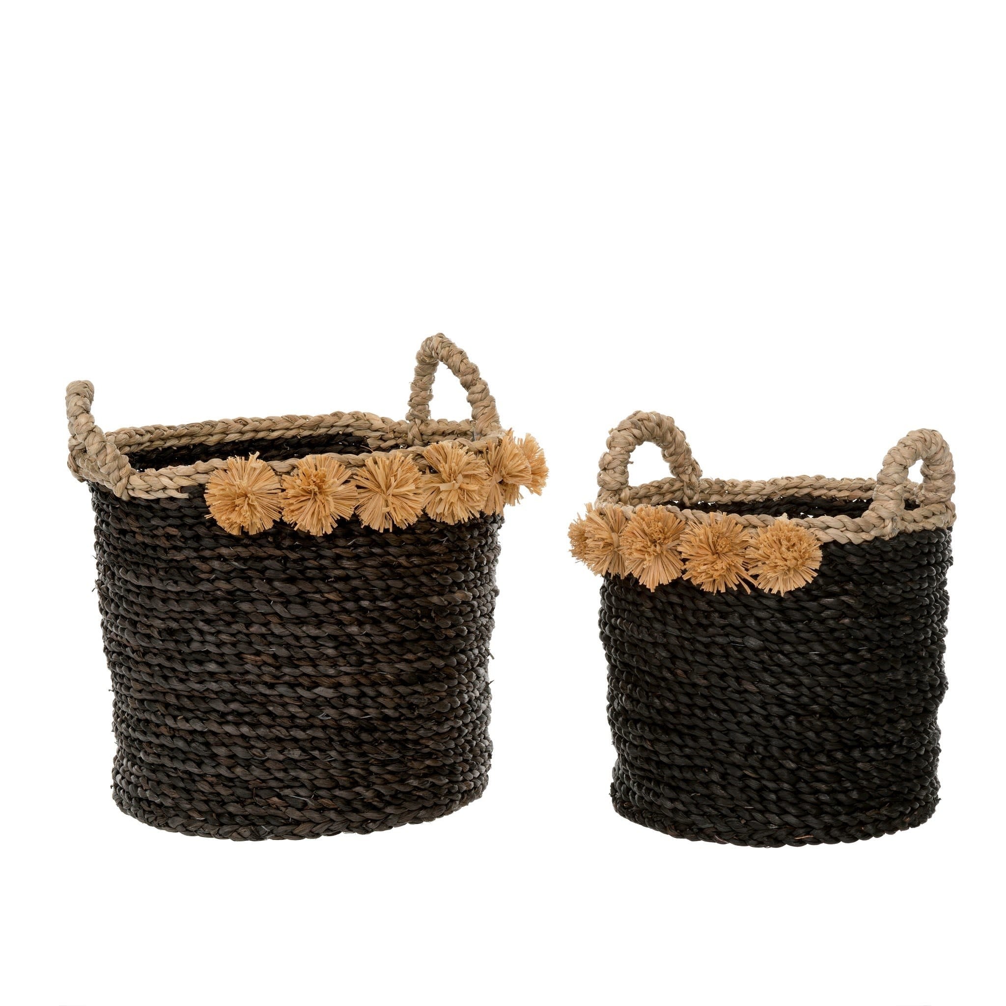 Cosimo Seagrass Basket - Black