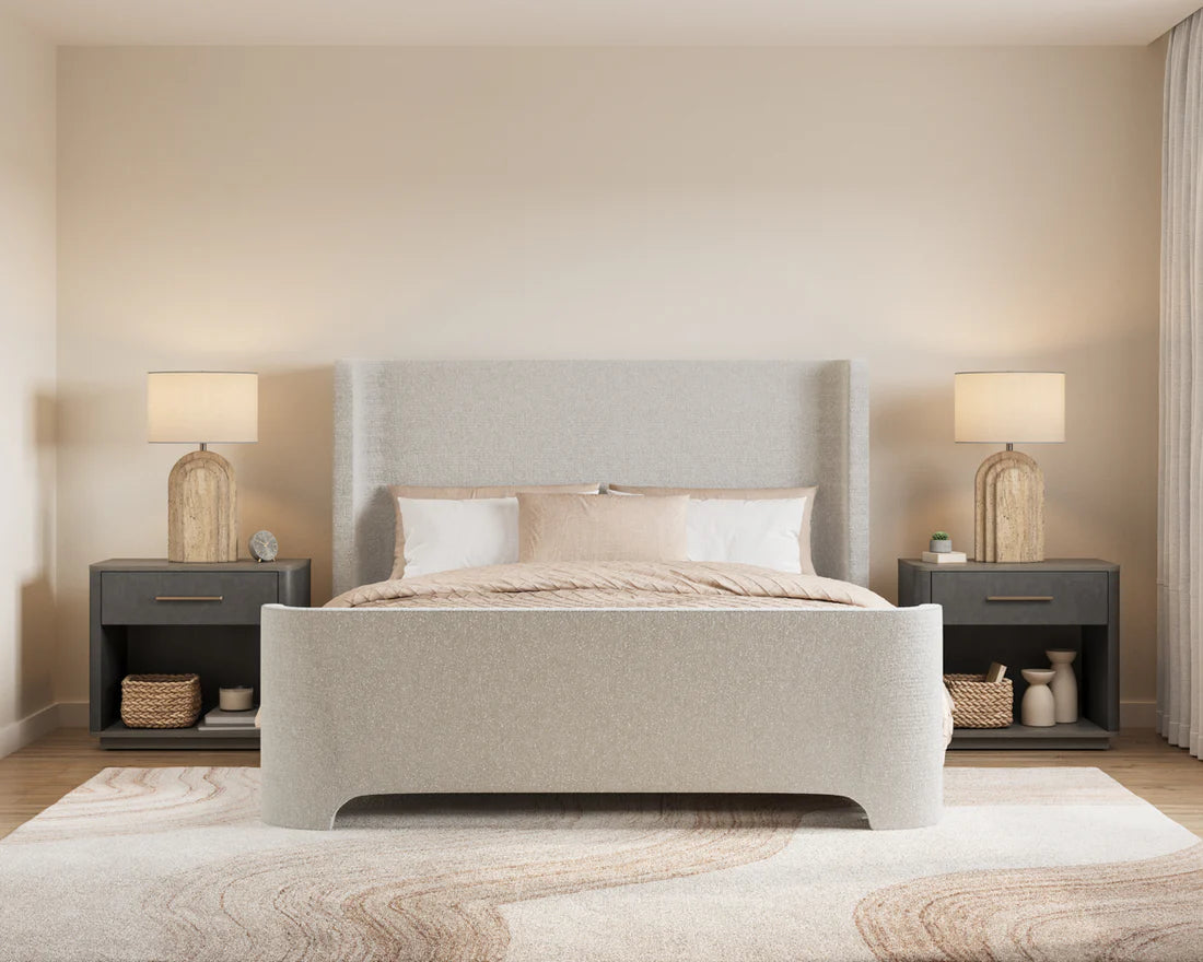 Ives King Bed - Copenhagen White