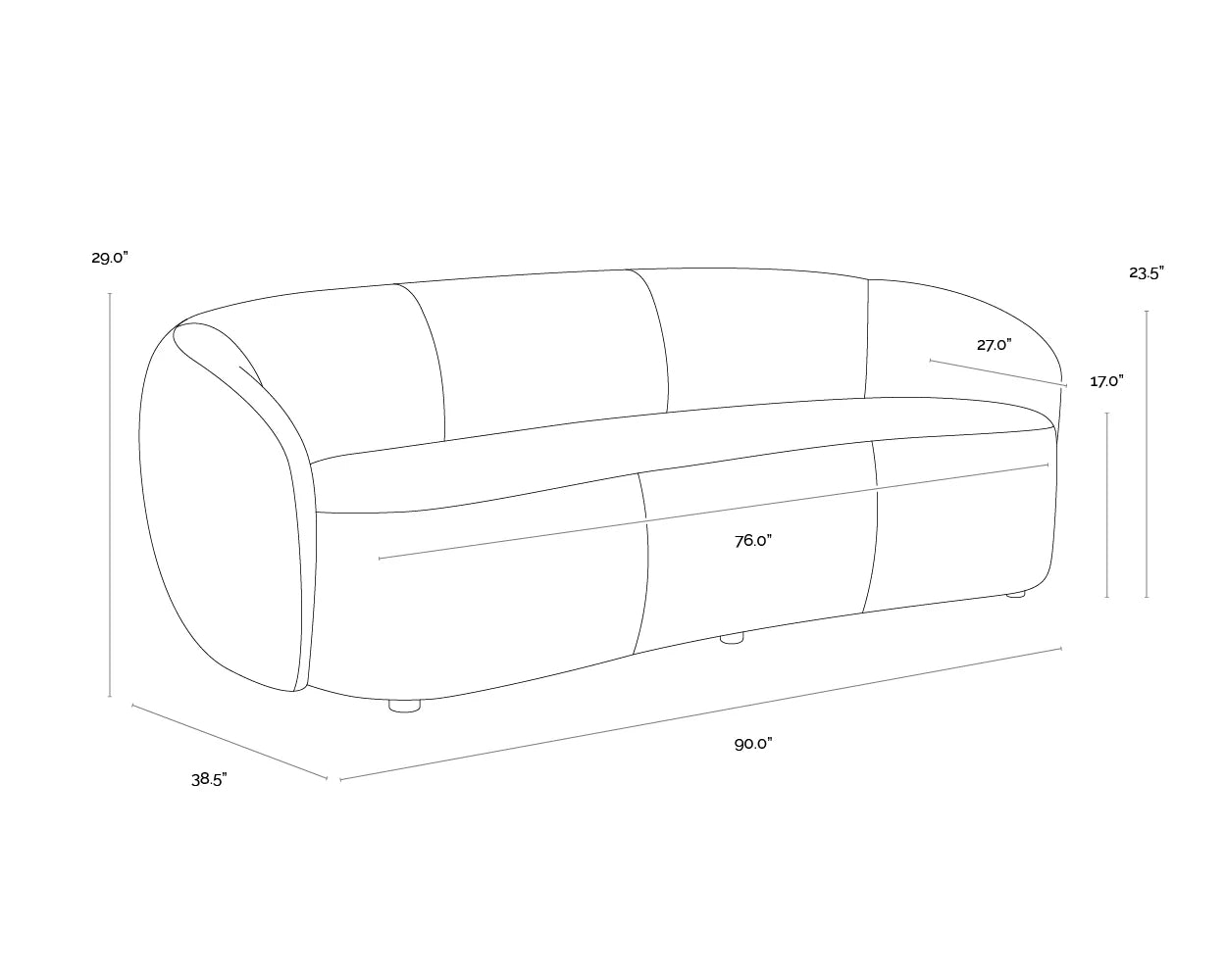 Lorne Sofa - Fabric