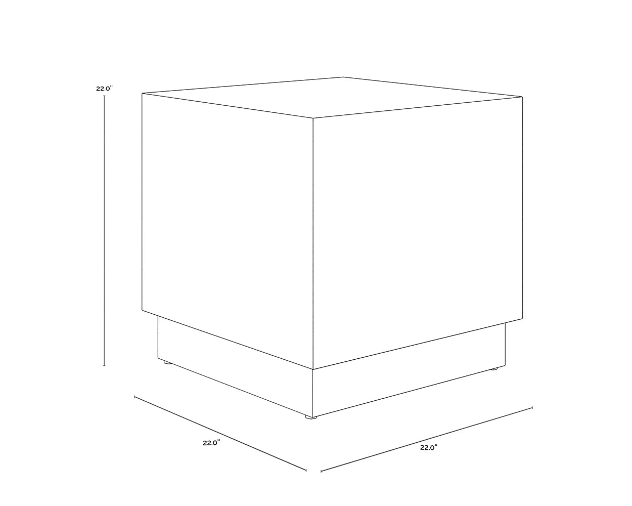 Albans Side Table - Square