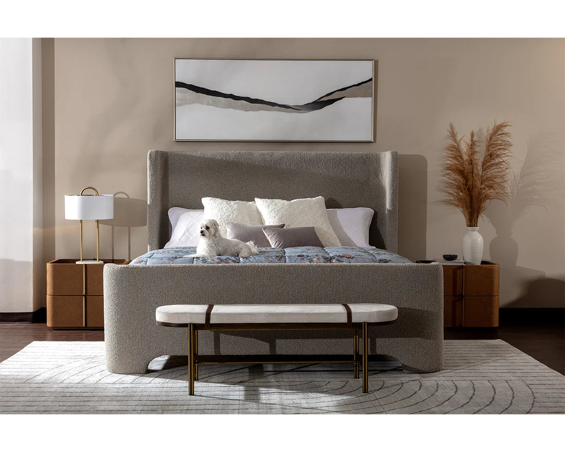 Ives Queen Bed - Altro Cappuccino