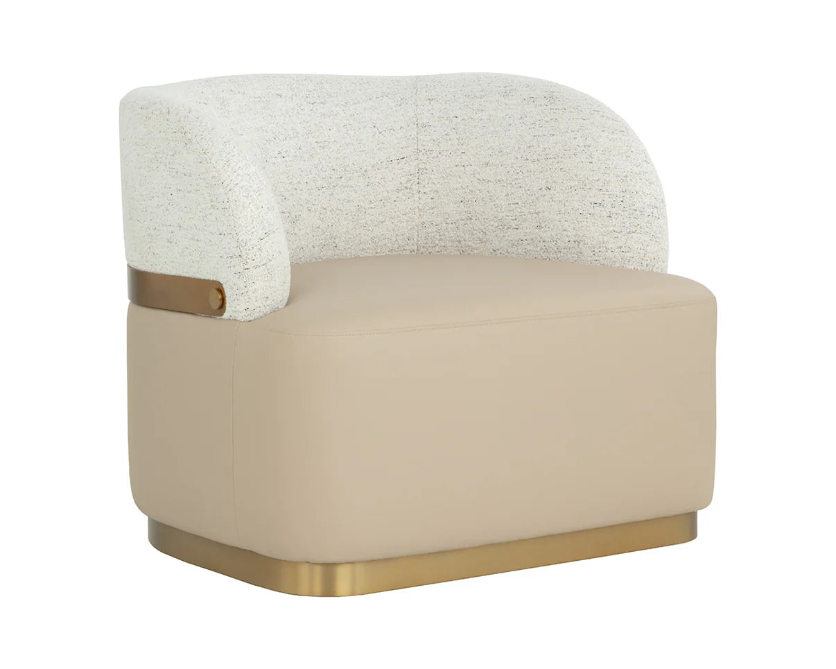 Brinda Swivel Lounge Chair - Beige