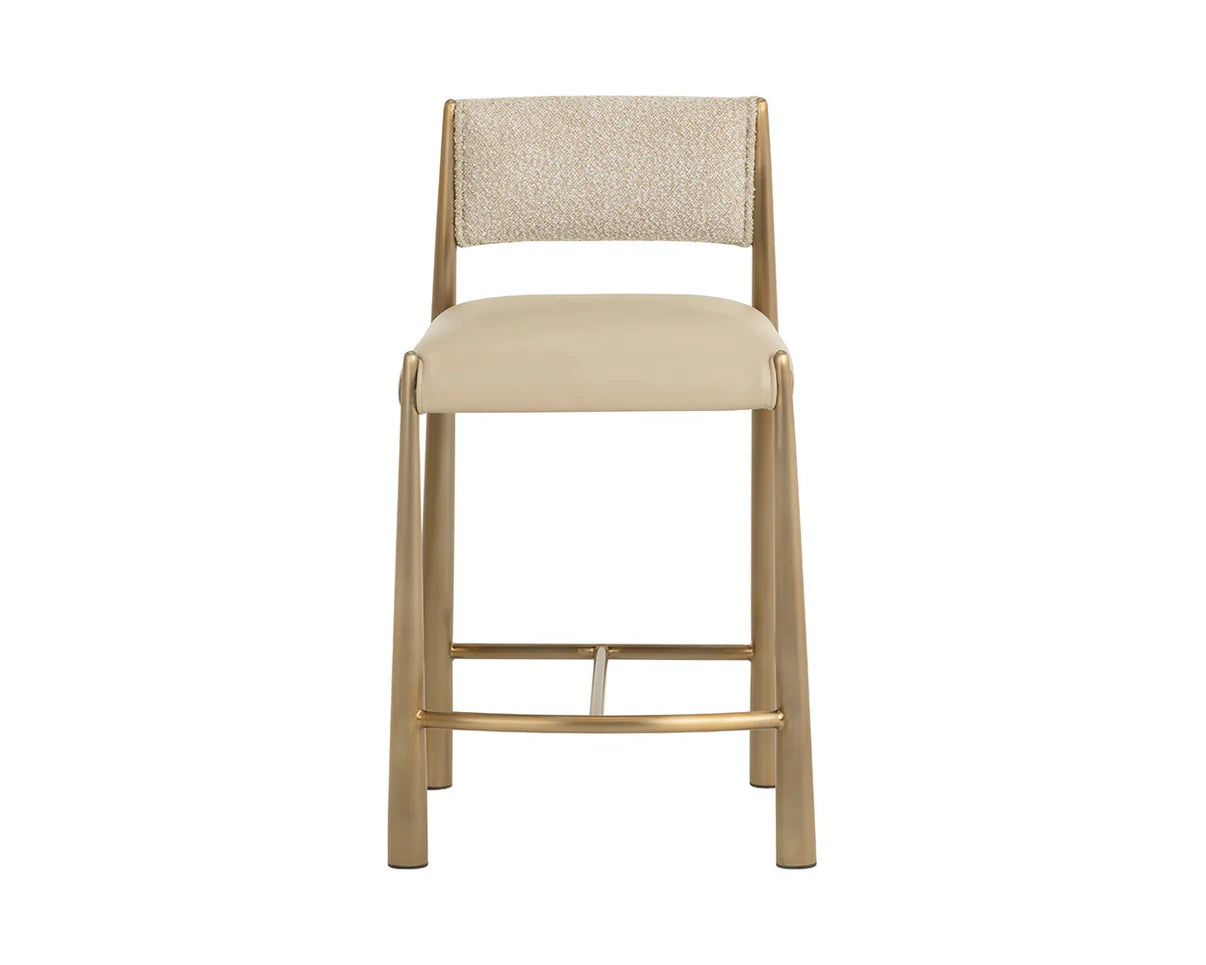 Bayard Counter Stool - Antique Brass