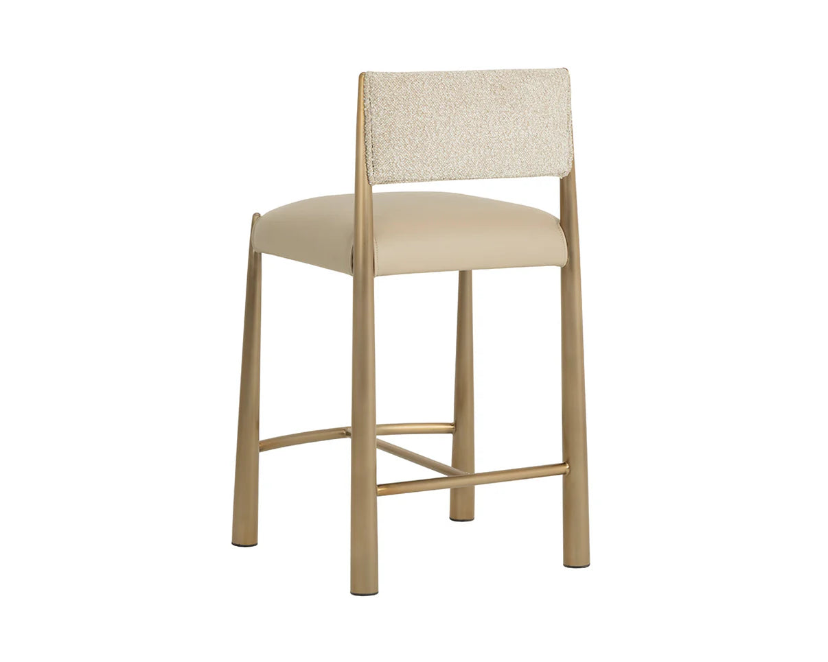 Bayard Counter Stool - Antique Brass