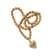 Wooden Heart Prayer Beads - LG